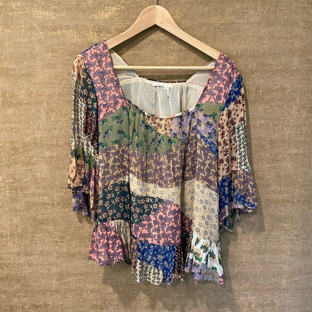 Patchwork Peasant Top - image 2